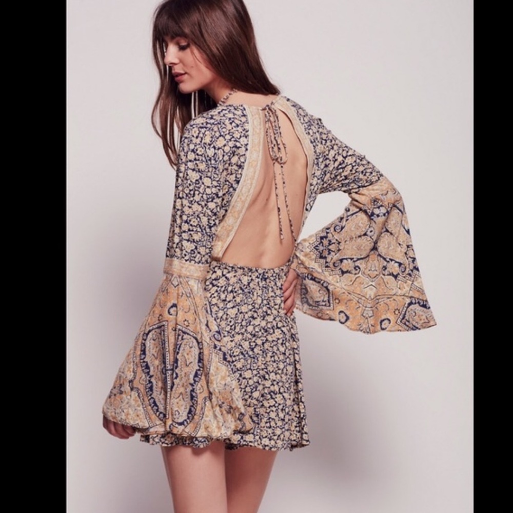Free People Bell Sleeve Romper